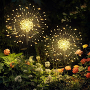 GIGALUMI Solar Garden Lights, 120 LED, 2 Pack