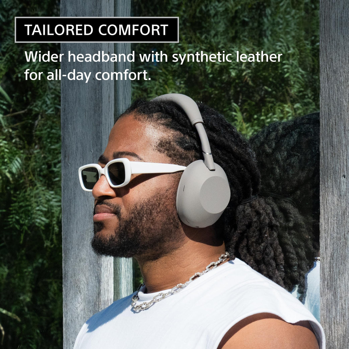 Sony WH-1000XM6 Wireless Noise Canceling Headphones, Sand Pink