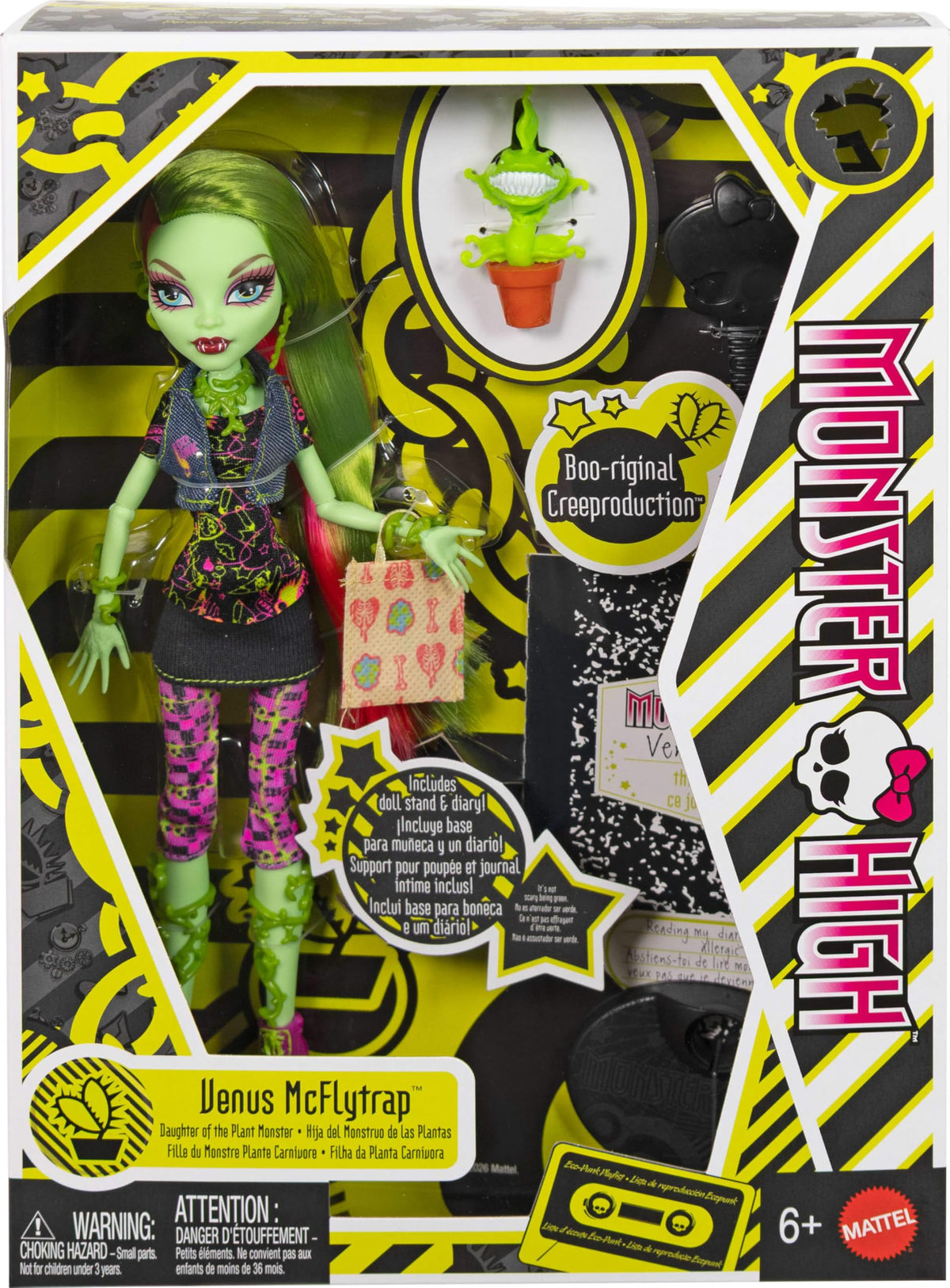 Monster High Boo-riginal Creeproduction Doll, Venus McFlytrap