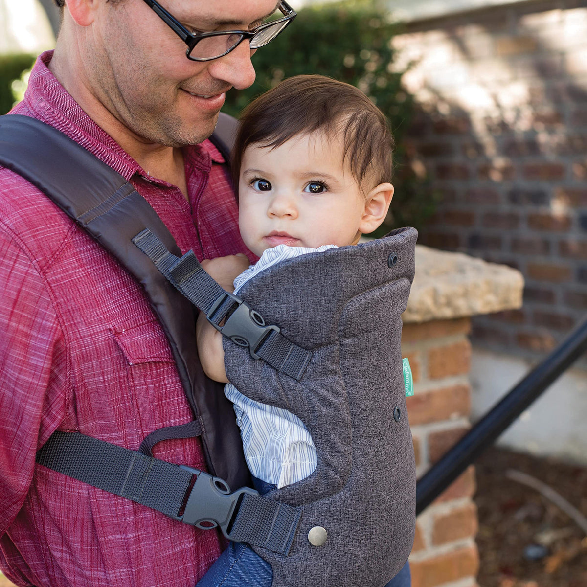 Infantino Flip 4-in-1 Convertible Baby Carrier, Grey