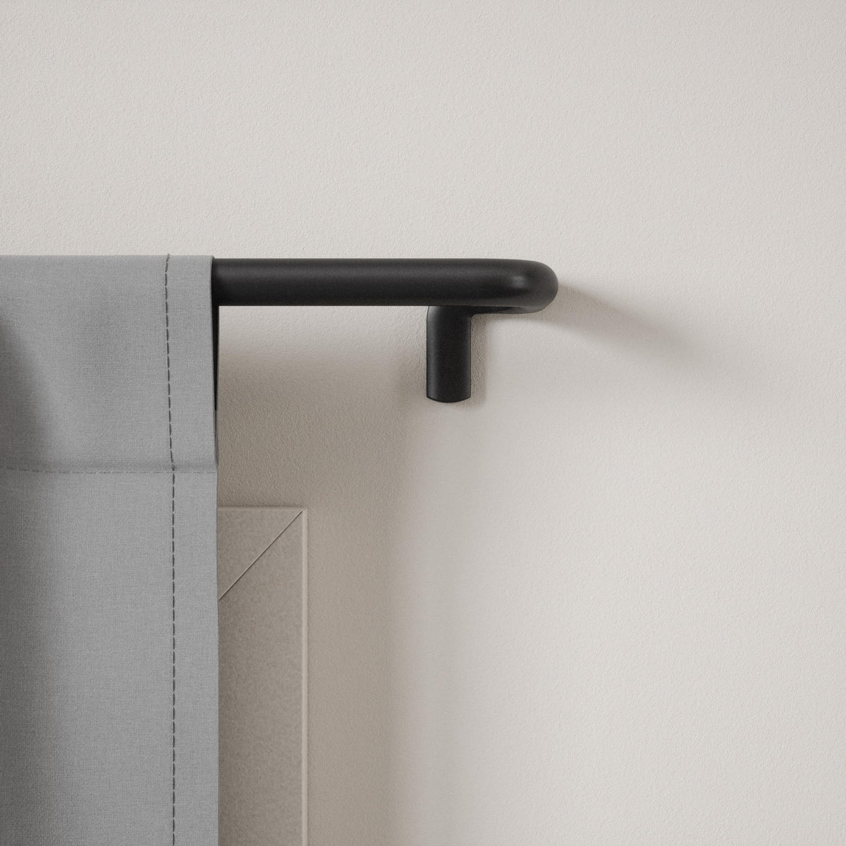 Umbra Twilight Curtain Rod Set, Wrap Around, 30 to 84 Inches, Black