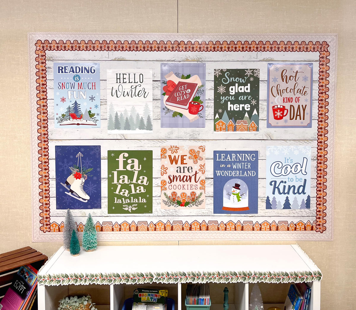 Teacher Created Resources White Shiplap Bulletin Board Roll