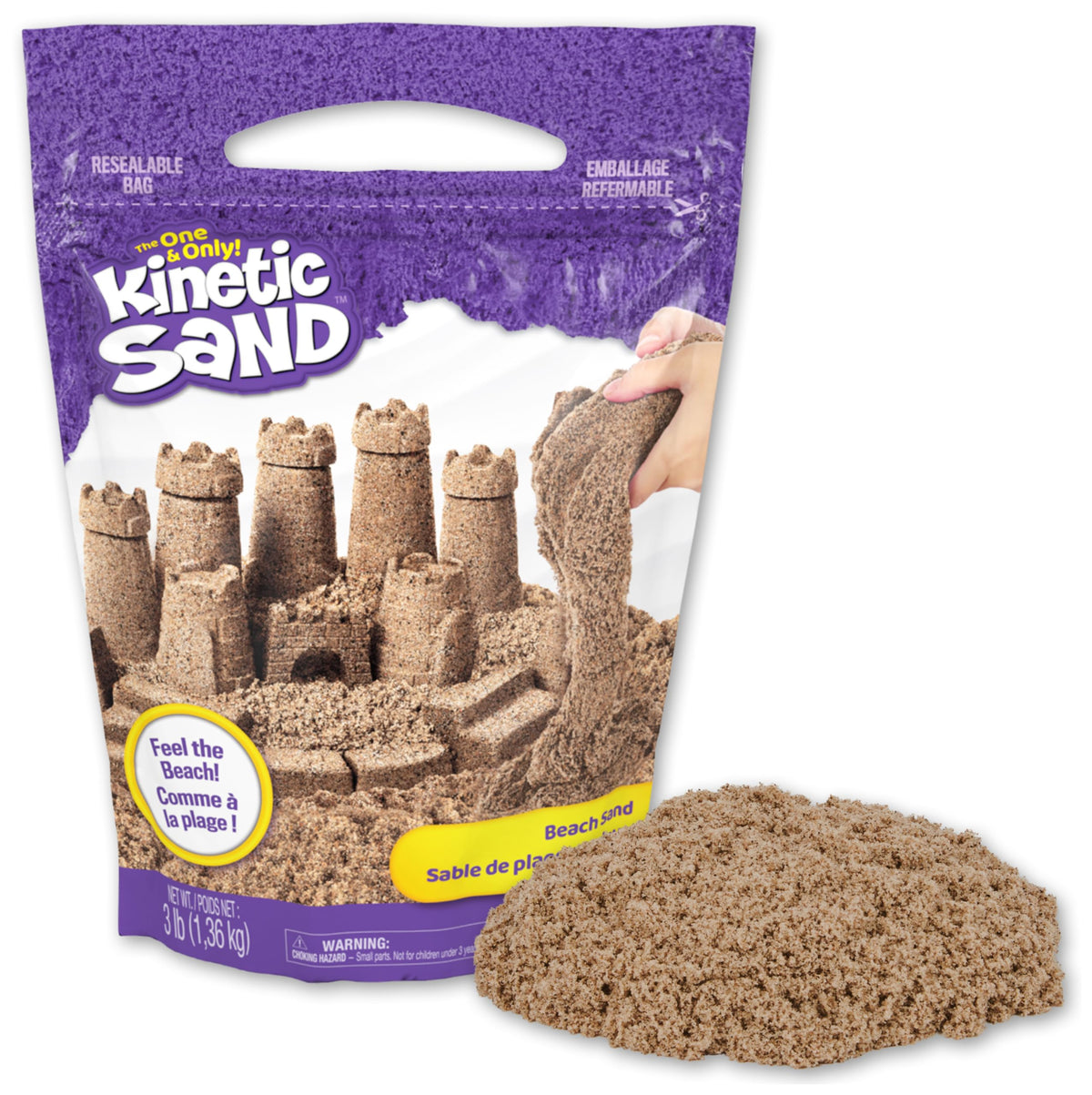 Kinetic Sand Beach Play Sand, 3 lb
