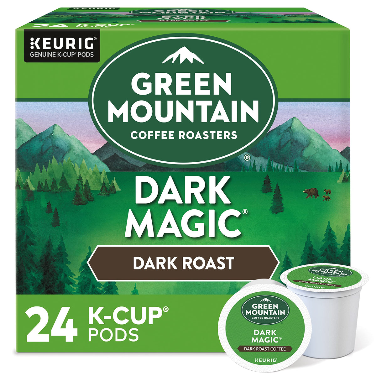Green Mountain Coffee Dark Magic K-Cup Pods, 24 Count