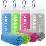 Sukeen Microfibre Cooling Towels, 40" x 12" (4 Pack)