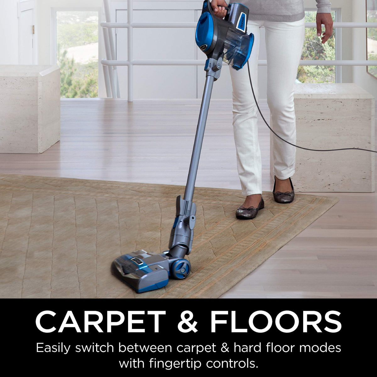 Shark Rocket Ultra-Lightweight Corded Stick Vacuum, Blue (HV300C)