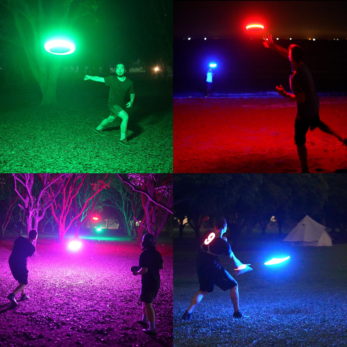 TOSY 108-LED Light-Up Flying Disc, 175 g