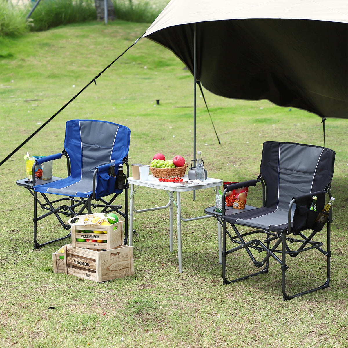 Oversized Heavy Duty Folding Camping Director Chair