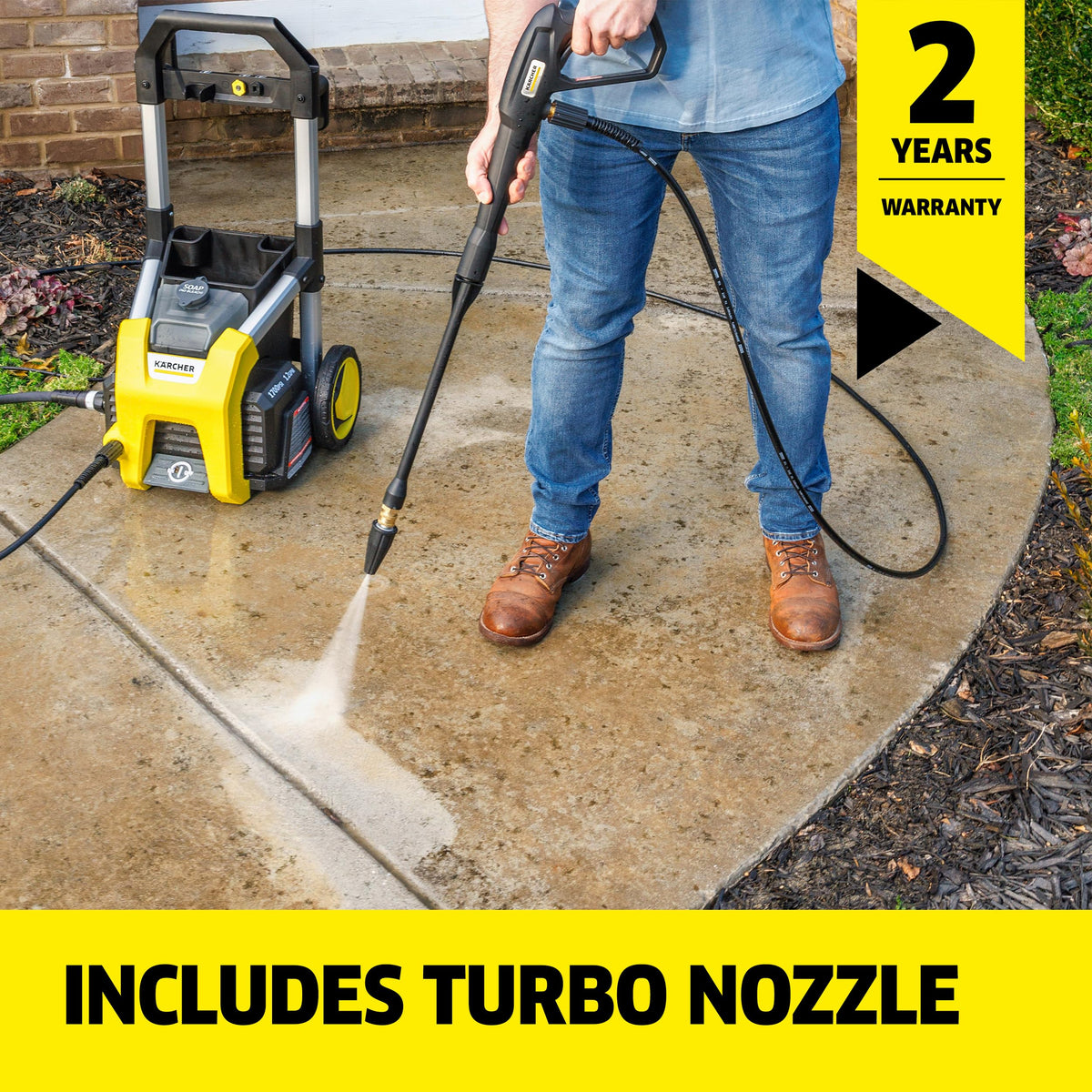 Kärcher K1700 Max 2125 PSI Electric Pressure Washer, 1.2 GPM