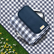 SAMSIER Waterproof Picnic Blanket, 80 x 80 in, Navy Blue