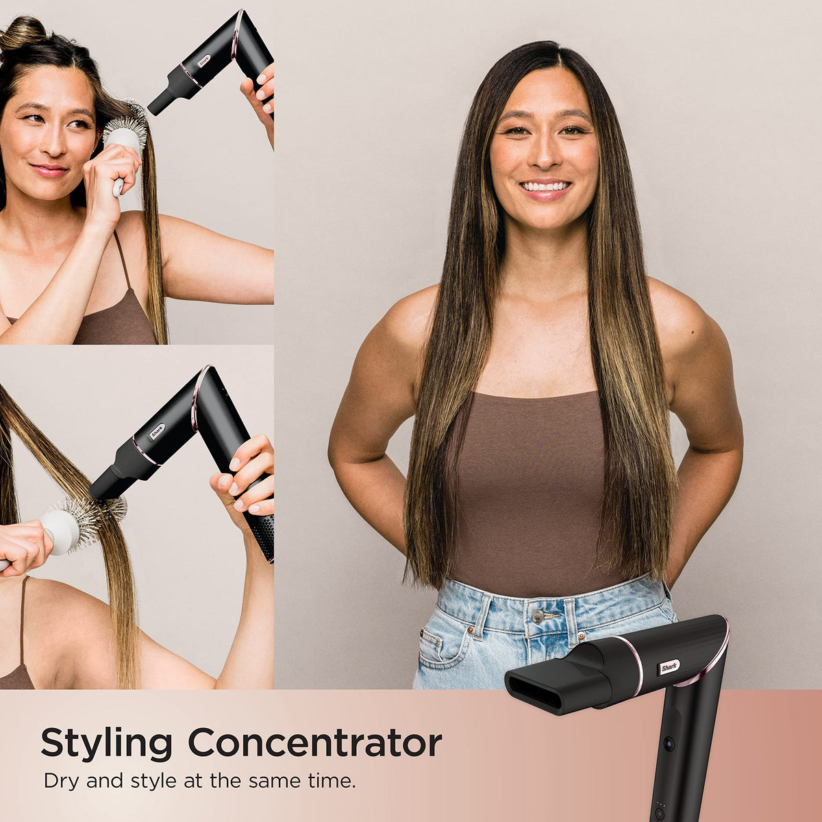 Shark FlexStyle Hair Styling System HD440BKC, 6 Attachments, Black
