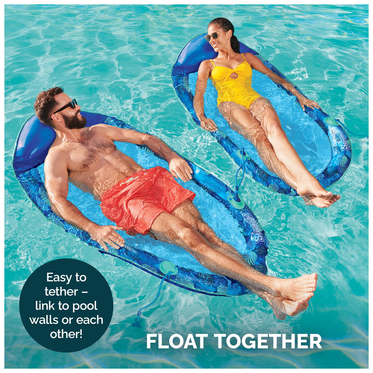Swimways Elite Spring Float Hammock Pool Lounger