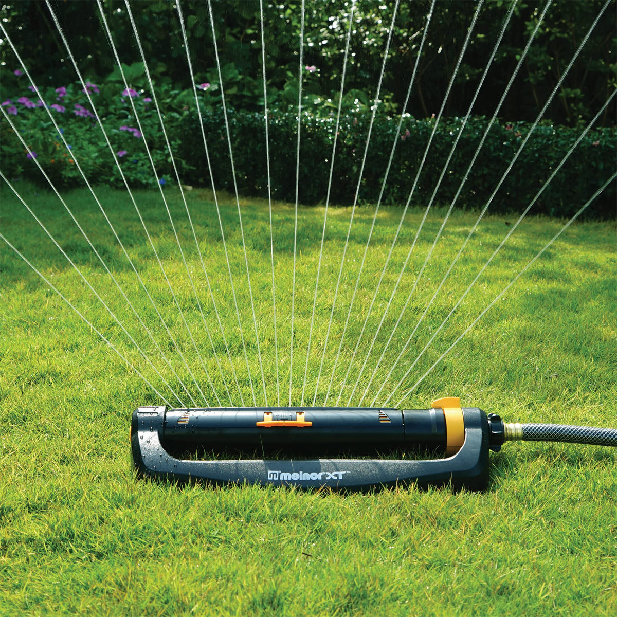 Melnor 65165AMZ XT Turbo Oscillating Sprinkler, 4,500 sq. ft., Black