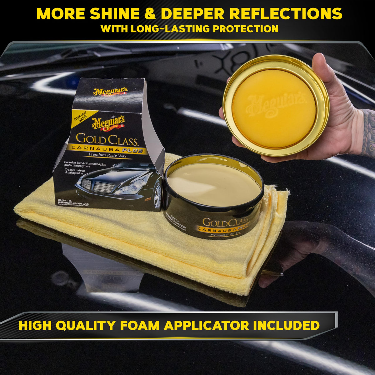 Meguiar's Gold Class Carnauba Plus Premium Paste Wax, 11oz