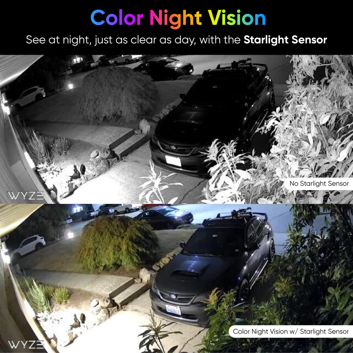 Wyze Cam v3 Wired 1080p Indoor/Outdoor Security Camera, 2 Pack
