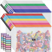JARLINK Zipper Mesh Document Pouches, Letter Size (24 Pack)