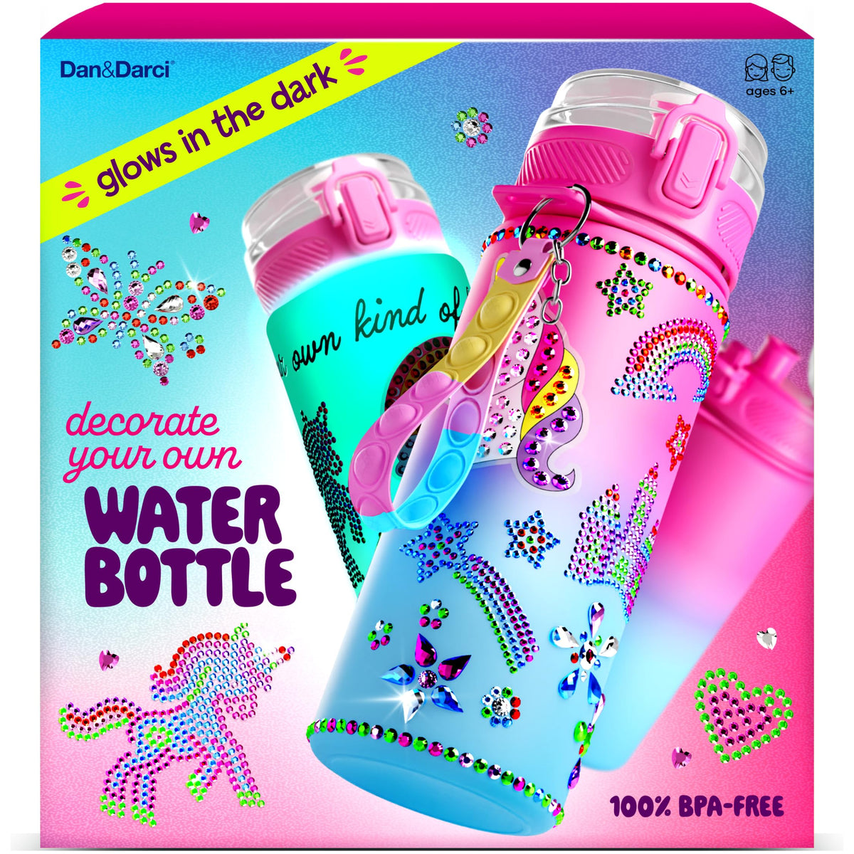 Decorate Your Own Glow-in-the-Dark Water Bottle Kit