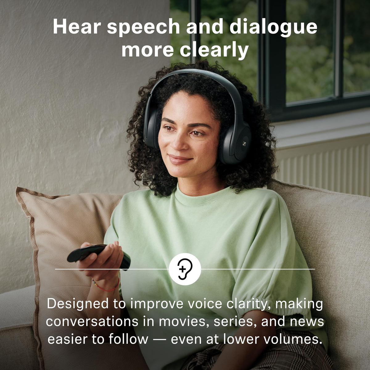Sennheiser RS 120-W On-Ear Wireless Headphones with Transmitter