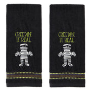 SKL Home Creepin' Real Glow-in-the-Dark Hand Towel Set, 2 Count