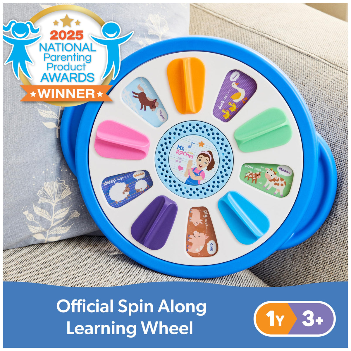 Ms. Rachel Official Spin Along Learning Wheel, Ages 1-3