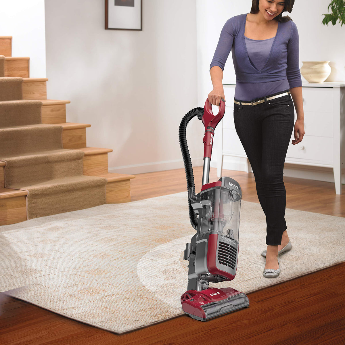 Shark Navigator Swivel Pro Complete Upright Vacuum, Red, NV150C