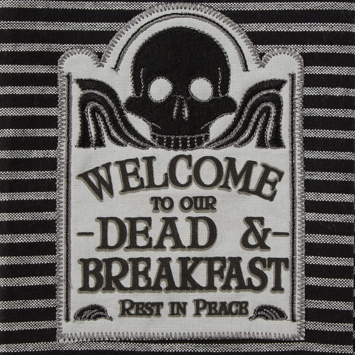 DII Halloween Hand Towel Set, 18x28, Skull/Haunted House, 3 Count