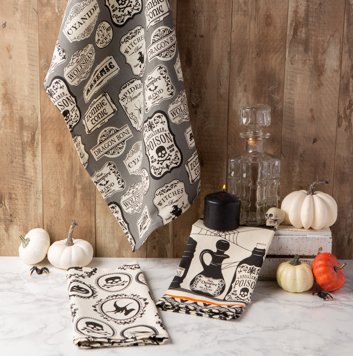 DII Oversized Cotton Dish Towels, 18x28 Inch, 3 Pack