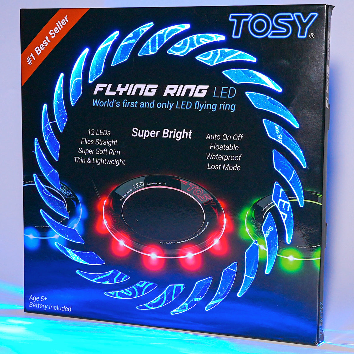 TOSY LED Flying Ring, 12 LEDs, Blue
