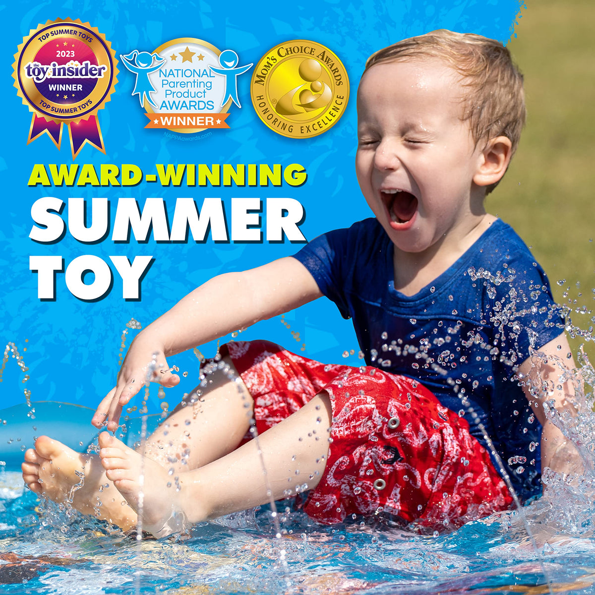 SplashEZ 3-in-1 Splash Pad, Sprinkler and Wading Pool, 60 in