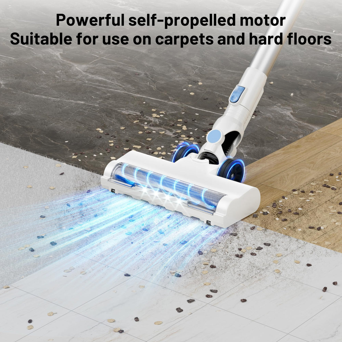 VIPSUN Cordless Stick Vacuum Cleaner with LED Screen