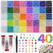 KCZ Group Resin Jelly Rhinestones, 40 Colours, 32000 Pieces