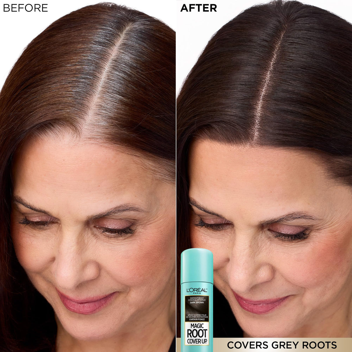 L'Oréal Paris Magic Root Cover Up Spray, Medium Brown, 2-Pack
