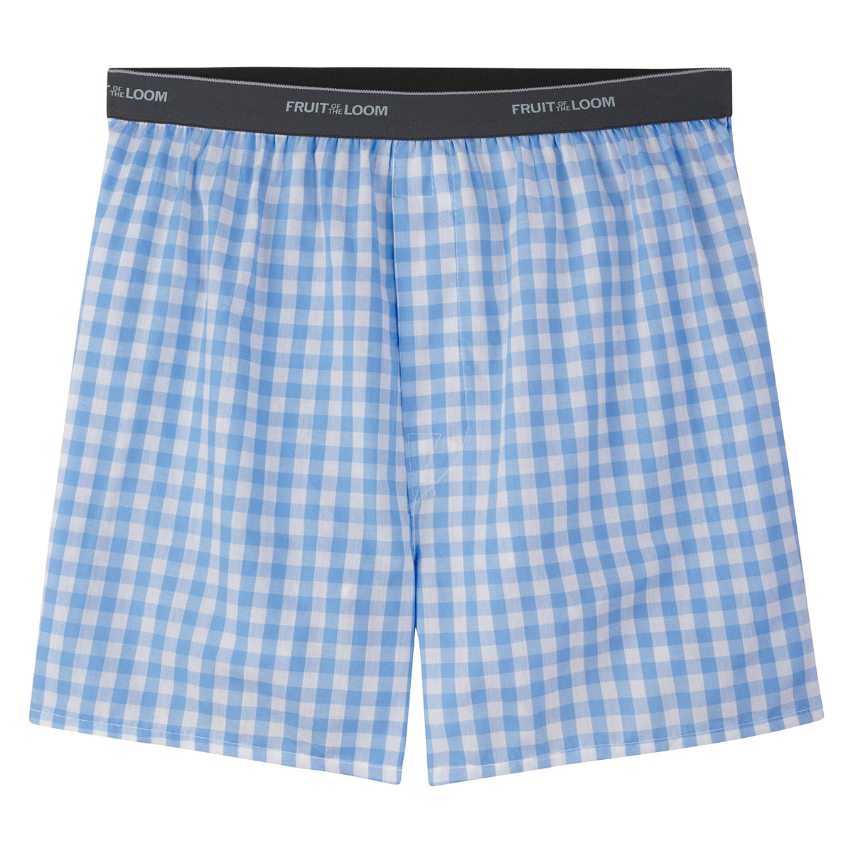 Fruit of the Loom Men's Woven Boxer Shorts, Blues, M