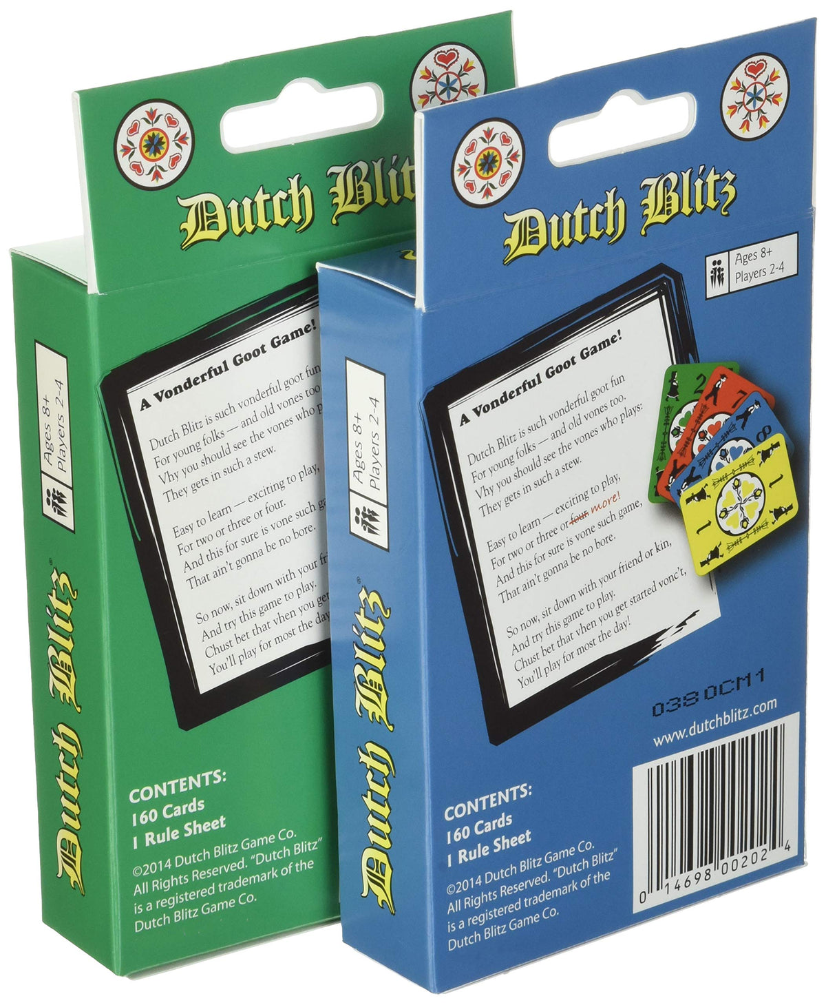 Dutch Blitz Original and Expansion Pack Card Game Set