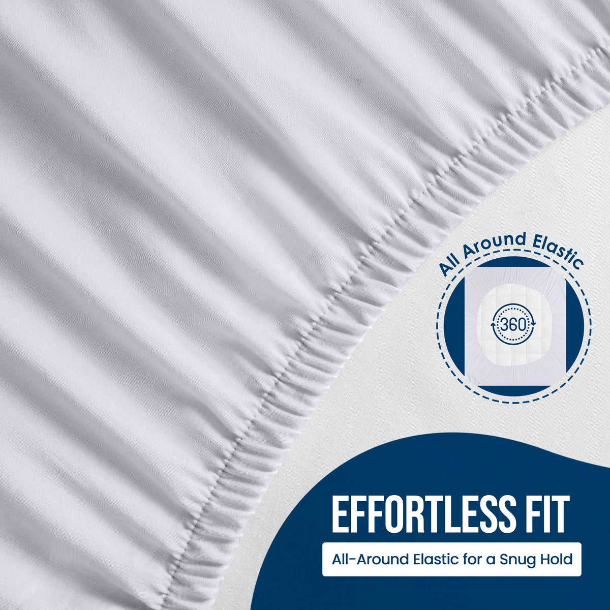 Utopia Bedding Waterproof Terry Mattress Protector, Full