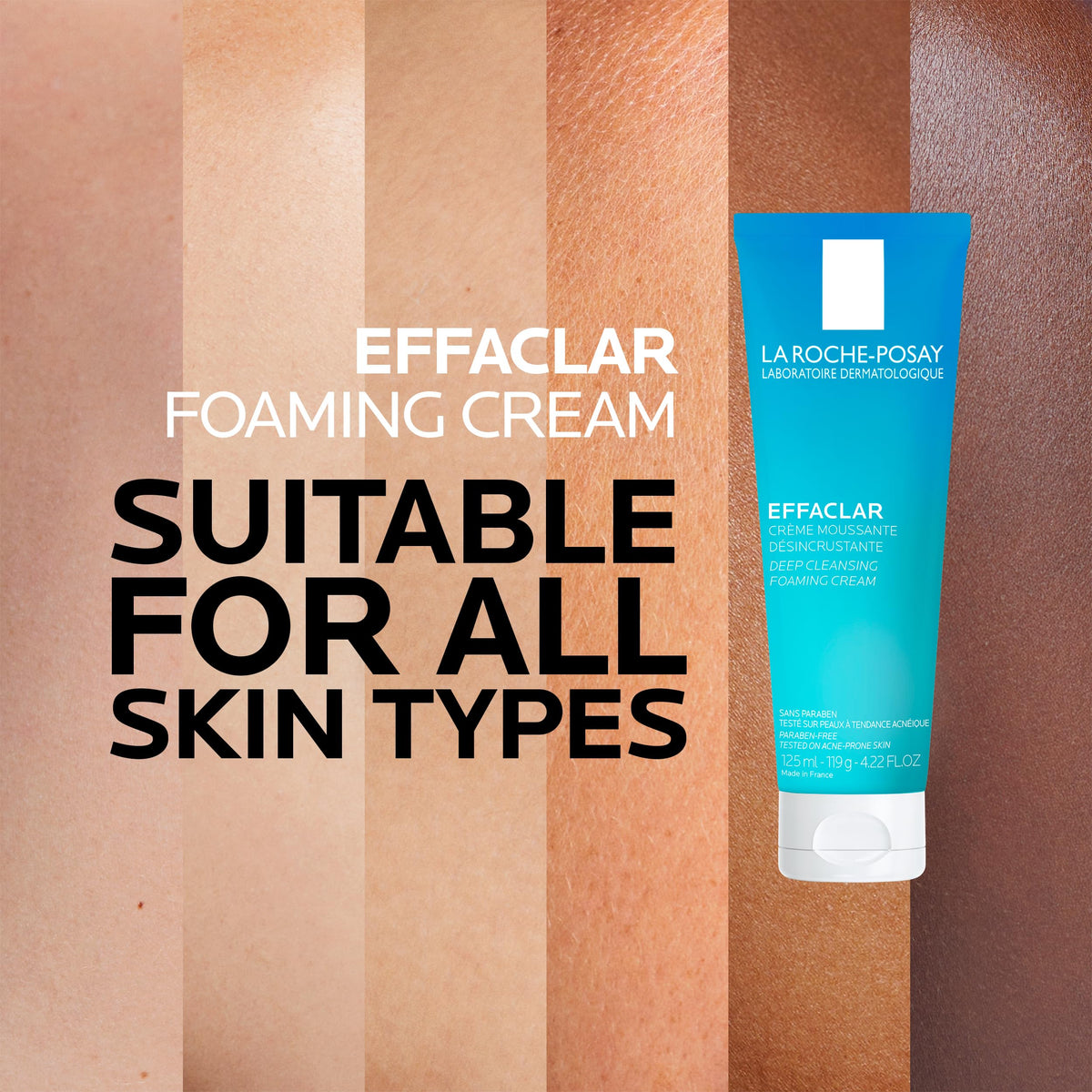 La Roche-Posay Effaclar Foaming Cream Cleanser, 125 mL