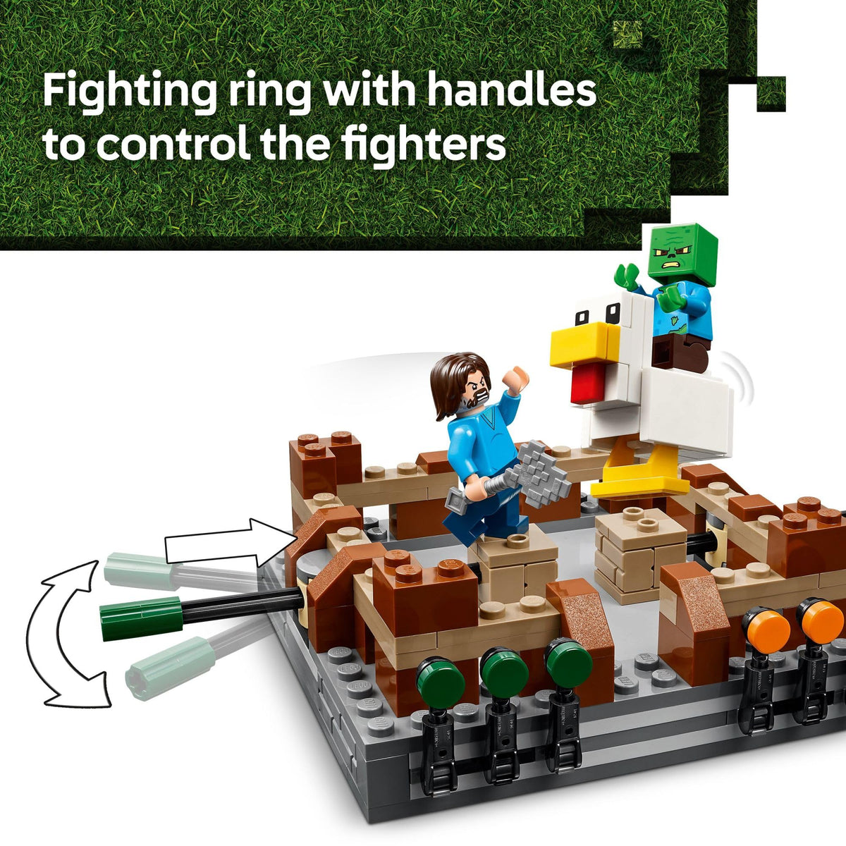 LEGO Minecraft Woodland Mansion Fighting Ring Building Set, 21272