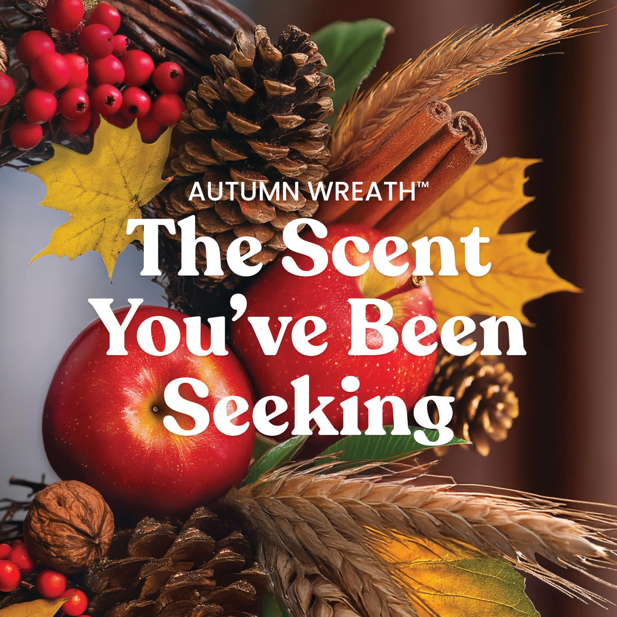 Yankee Candle Large Jar Scented Candle, Autumn Wreath, 22 oz