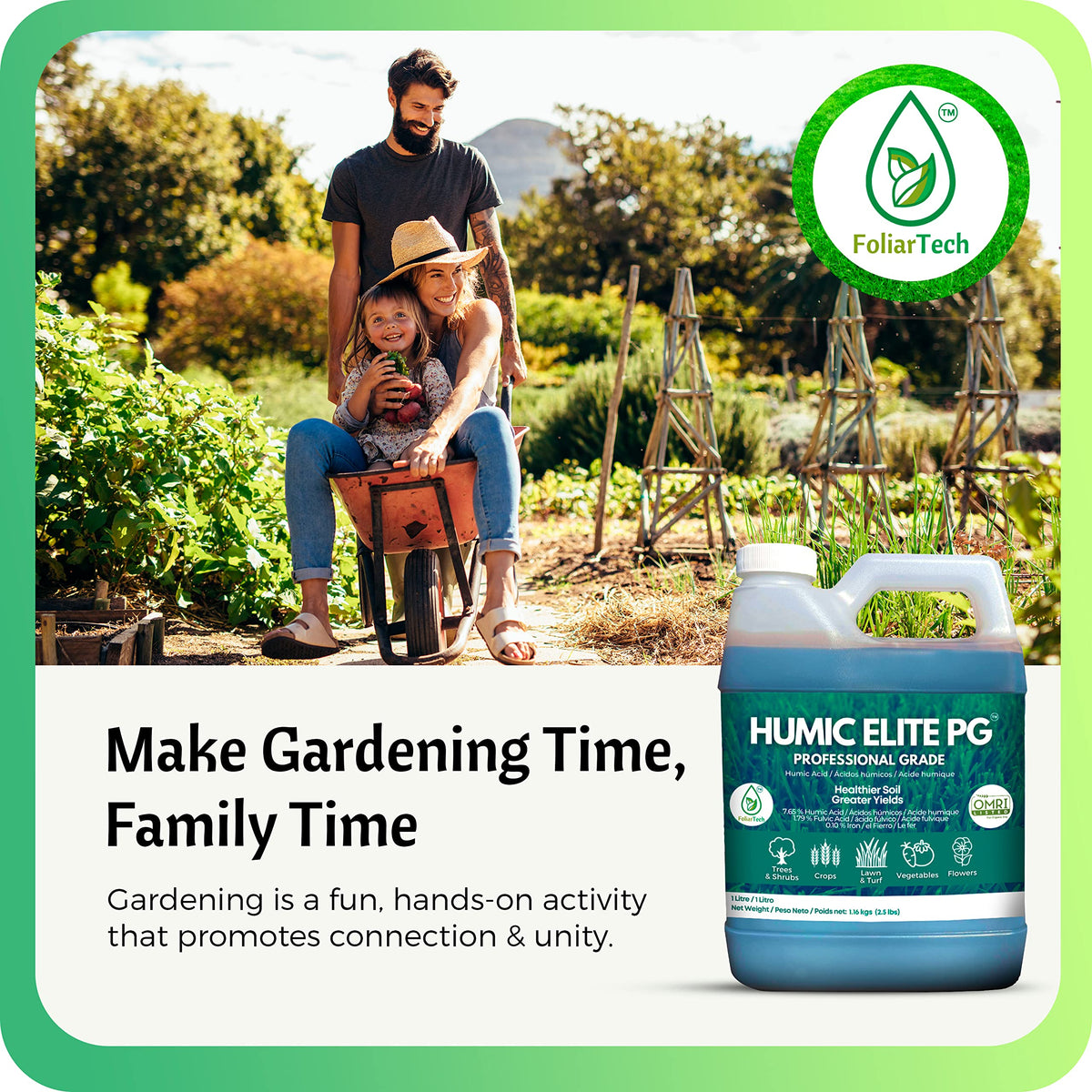FoliarTech Humic Acid Organic Lawn Fertilizer, 4L
