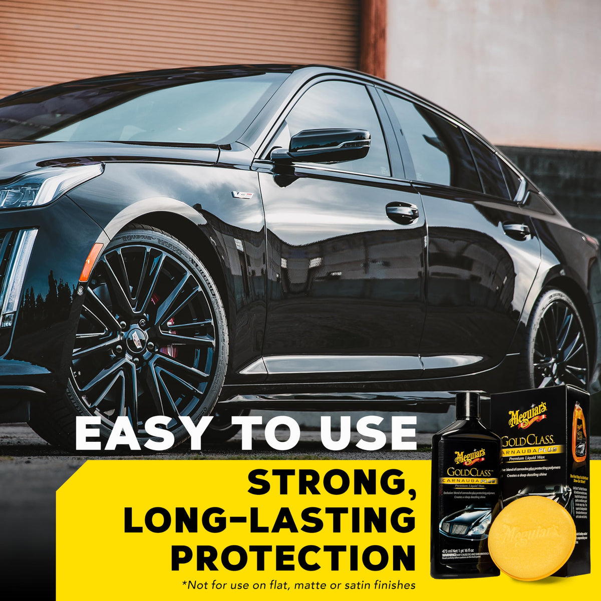 Meguiar's Gold Class Carnauba Plus Premium Liquid Wax Kit, 16oz