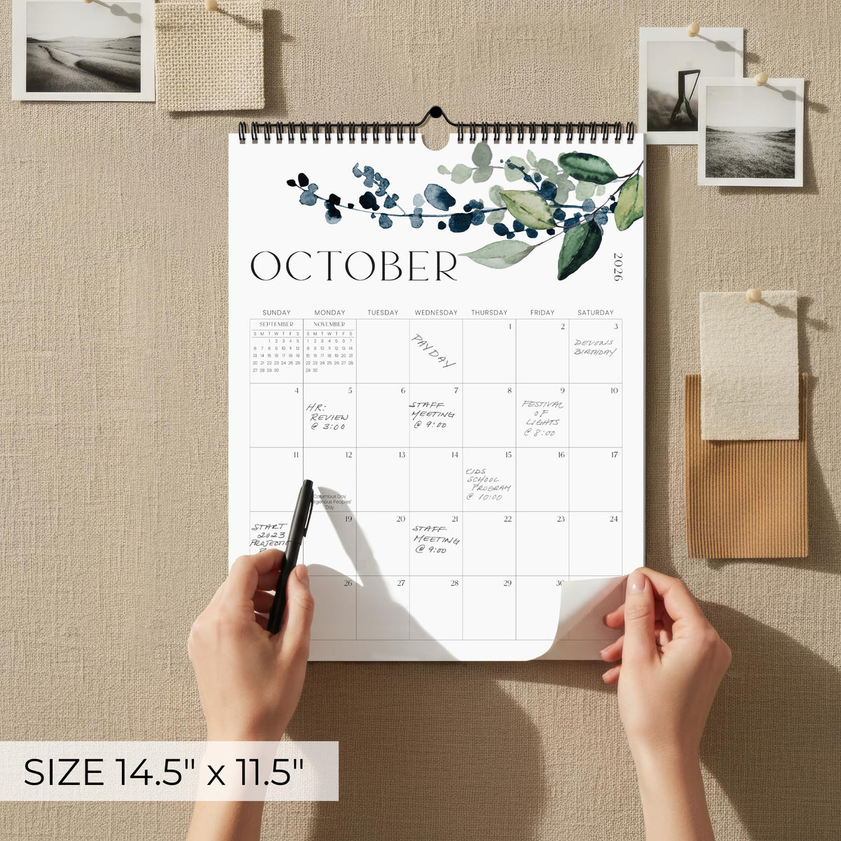 2026-2027 Greenery Wall Calendar