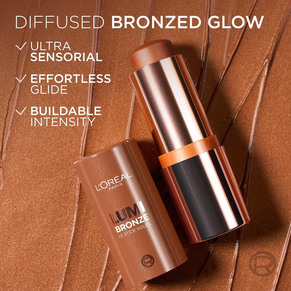 L'Oréal Paris Lumi Bronzer Le Stick Soleil, 110 Toasted Sunlight, 9 g