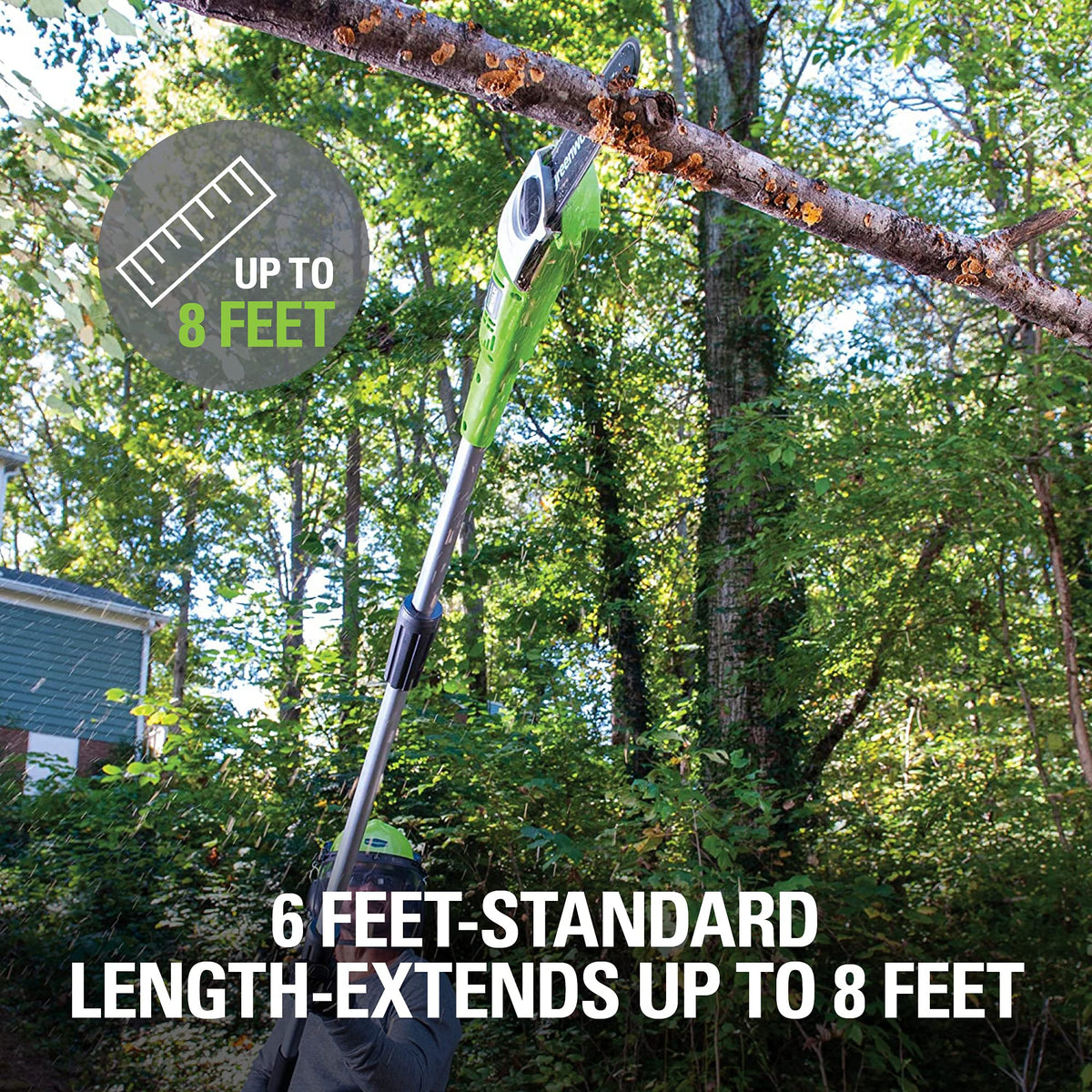 Greenworks 20192 8.5-Inch 6.5 Amp Electric Corded Pole Saw