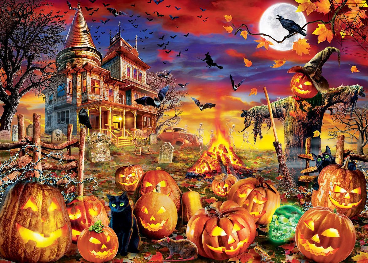 MasterPieces All Hallow's Eve Glow in the Dark Puzzle, 500 Piece