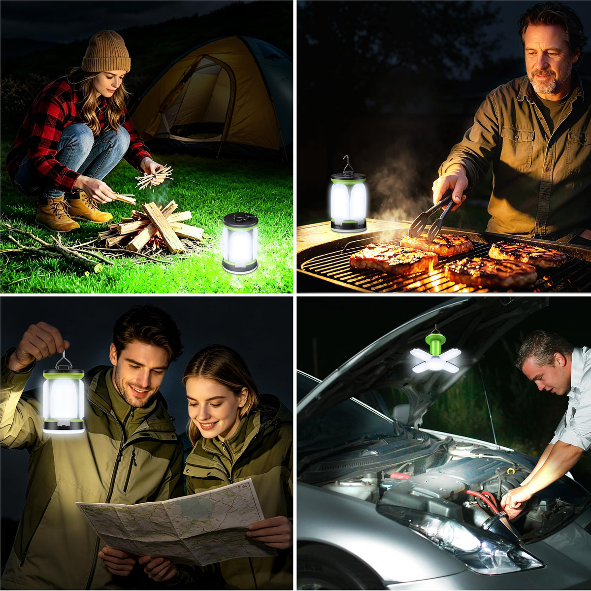 Blukar Rechargeable LED Camping Lantern, White Light