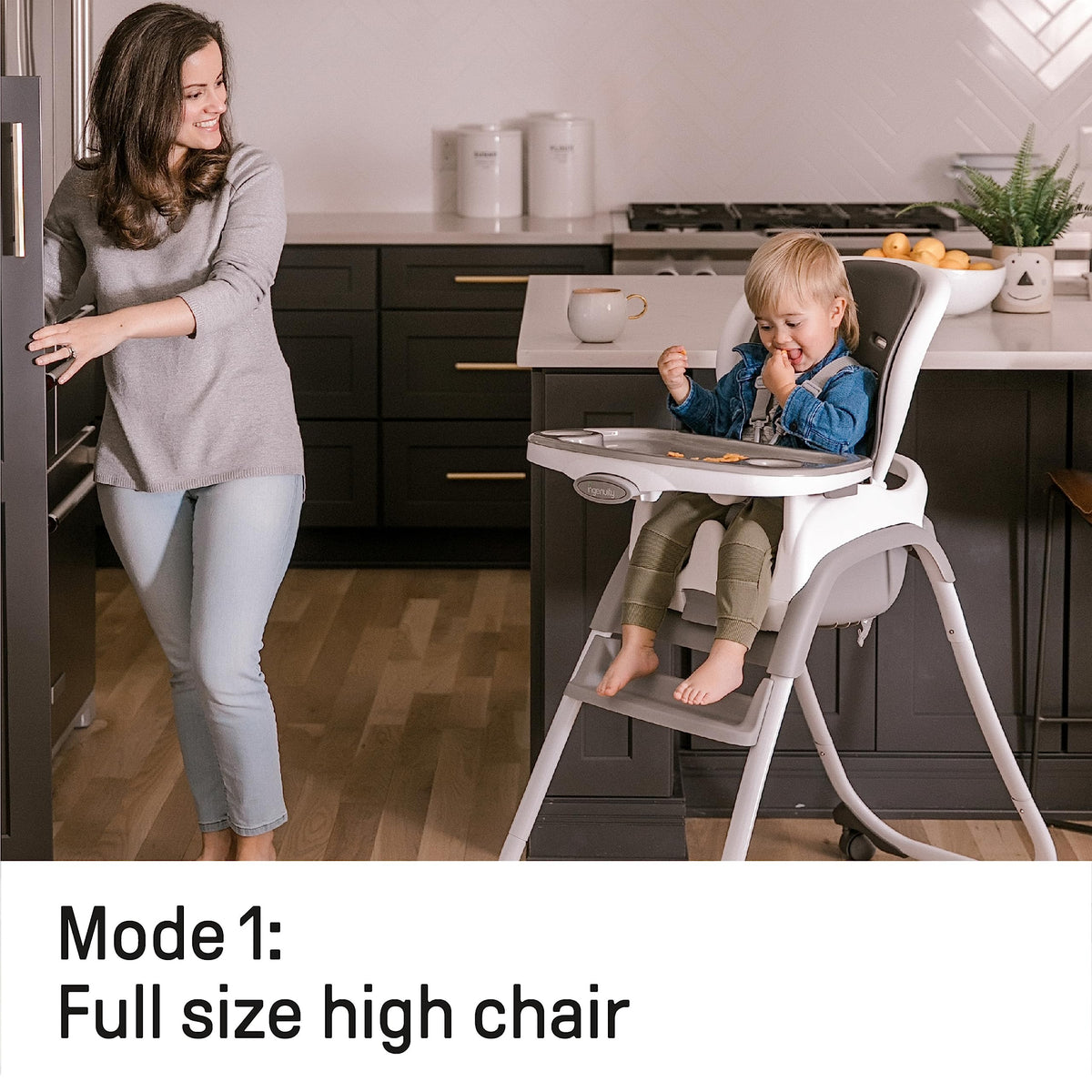 Ingenuity SmartClean Trio Elite 3-in-1 Baby High Chair, Slate