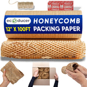 ecoducer Honeycomb Packing Paper Roll, 12" x 100'