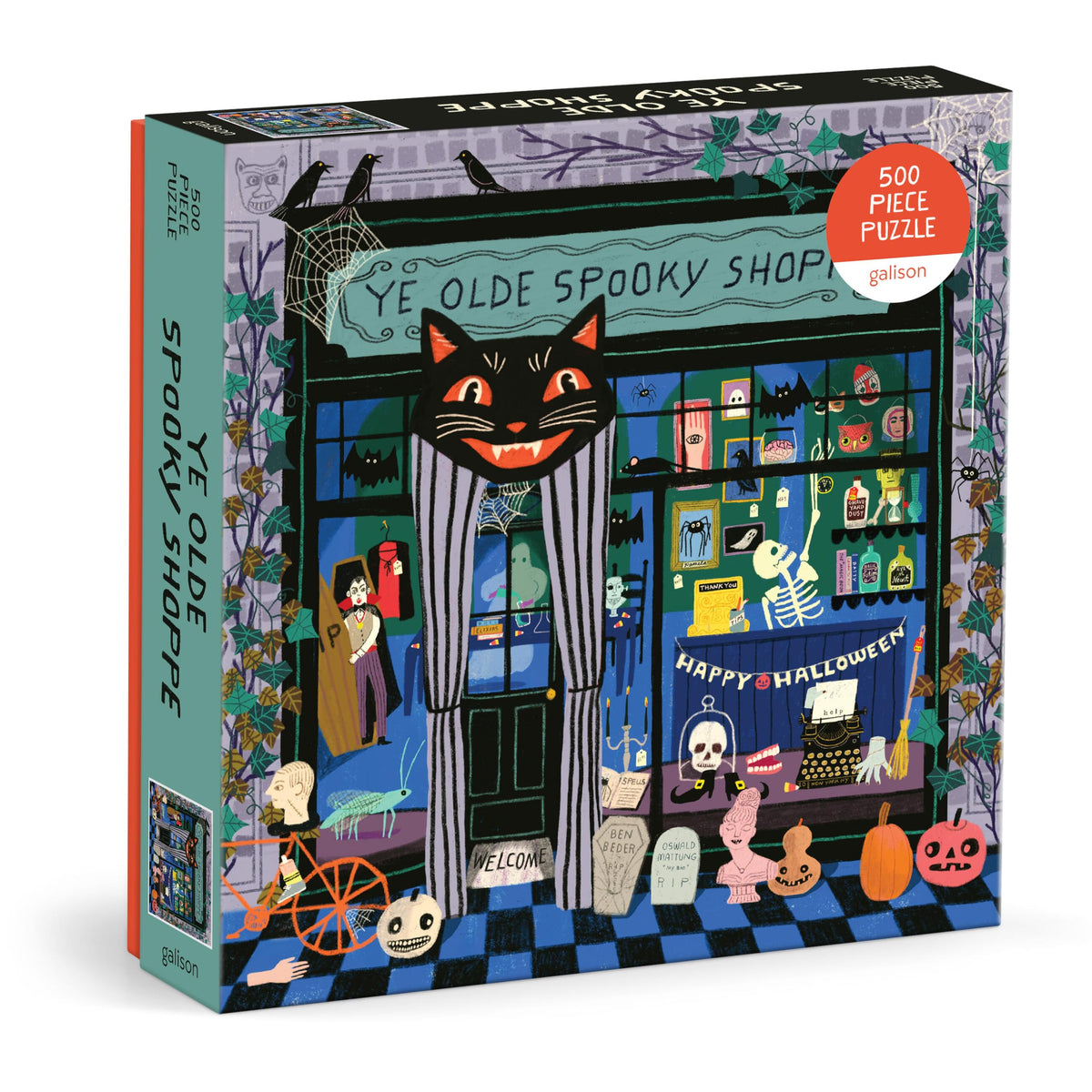Galison Ye Olde Spooky Shoppe Puzzle, 500 Piece