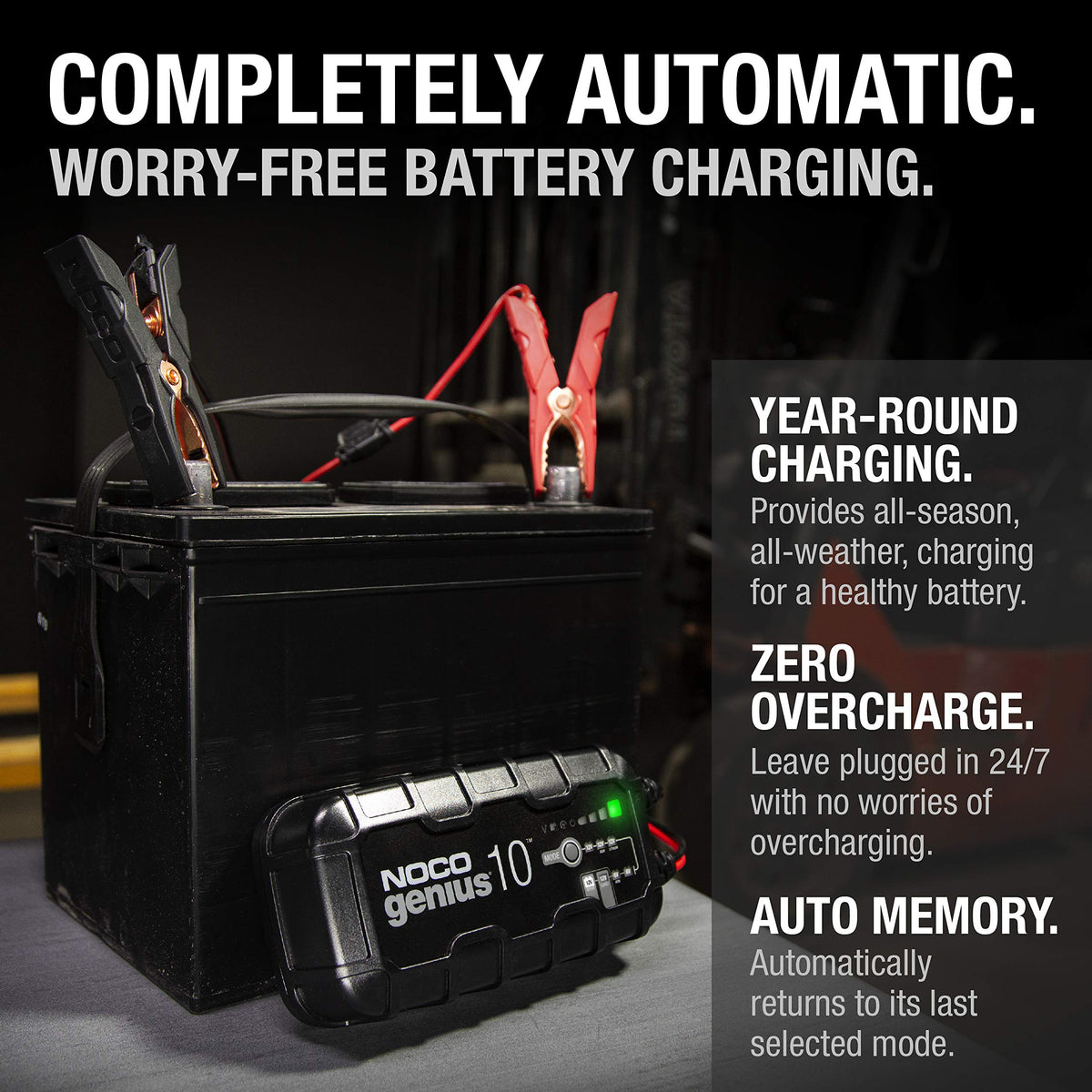 NOCO GENIUS10 10A 6V/12V Smart Battery Charger & Maintainer