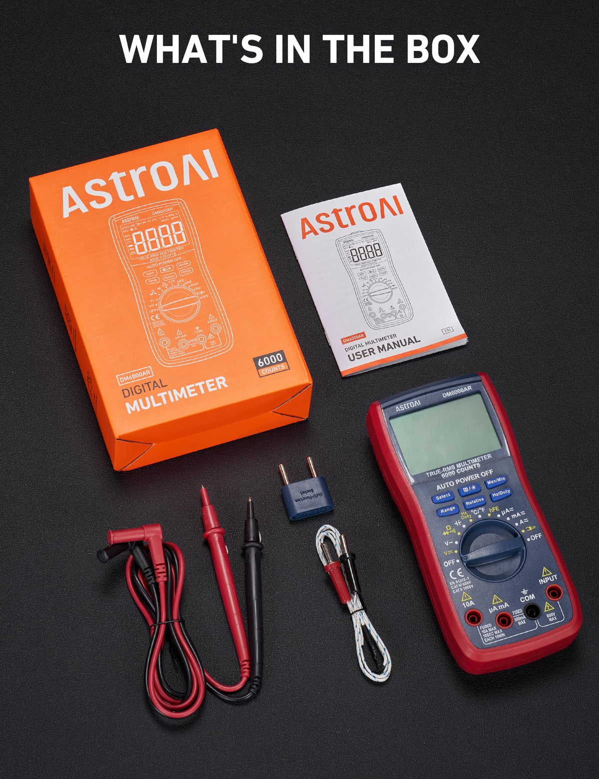 AstroAI Digital Multimeter 6000, Blue